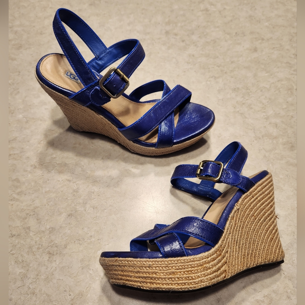 UGG Patent Leather Strappy Sandals